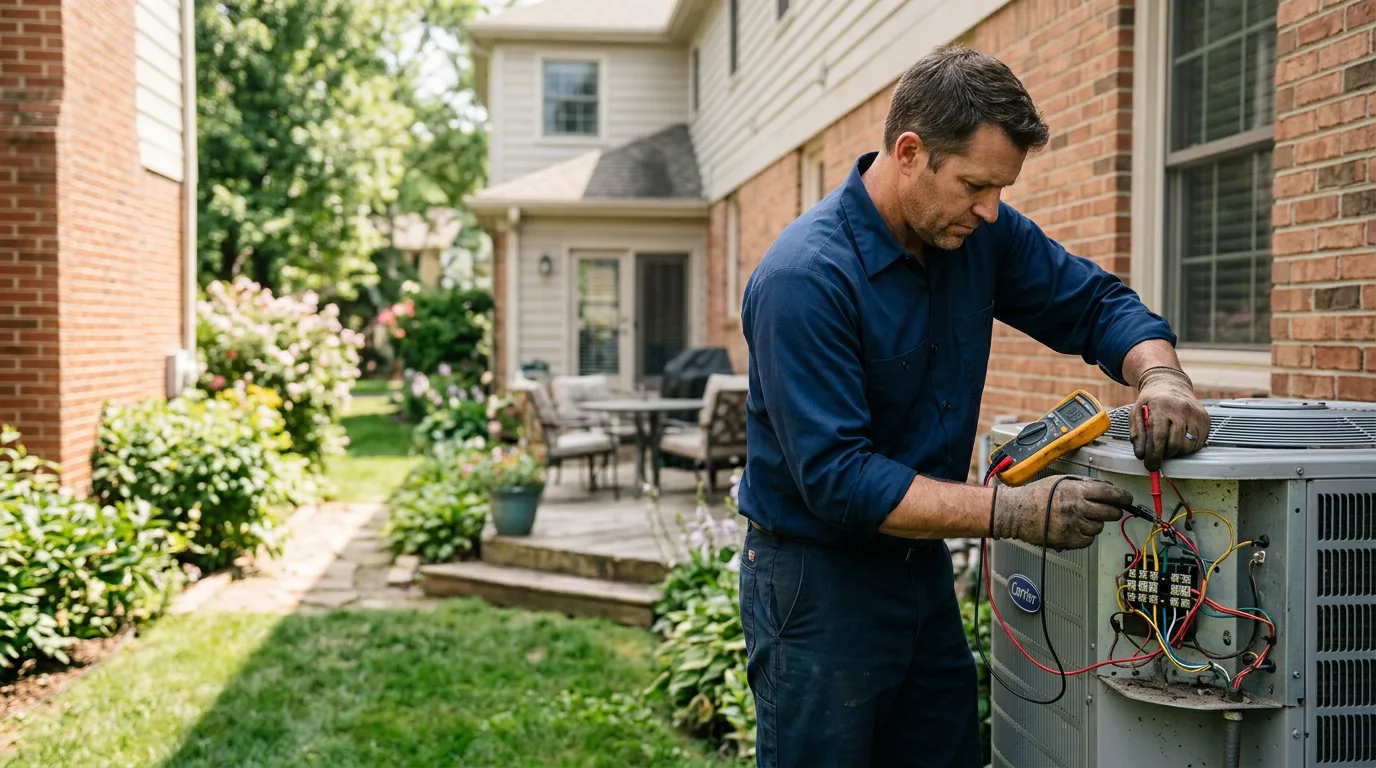 HVAC technician working near Montpelier, ND